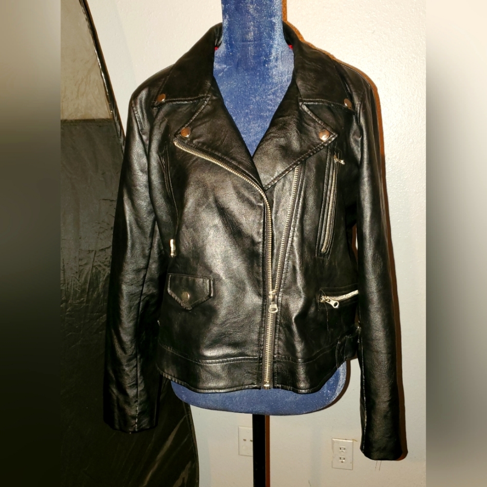 Faux Leather Jacket
